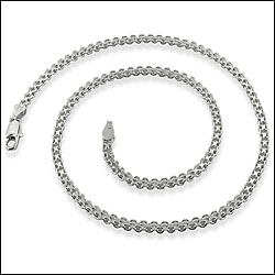 Sterling Silver Bismark Chain, 18 inches