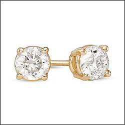 .33 Carat Diamond Stud Earrings in 14K Gold