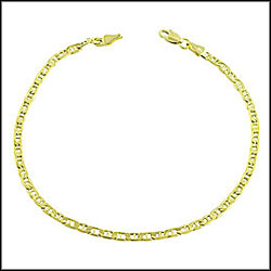 14K Gold Mariner Bracelet, 8 inches