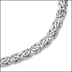 Byzantine 14K White Gold Necklace