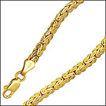 Byzantine 14K Solid Gold Bracelet